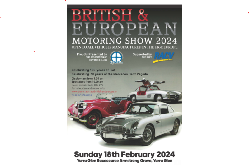 AOMC British & European Motoring Show 2024 – Morris Car Club Vic